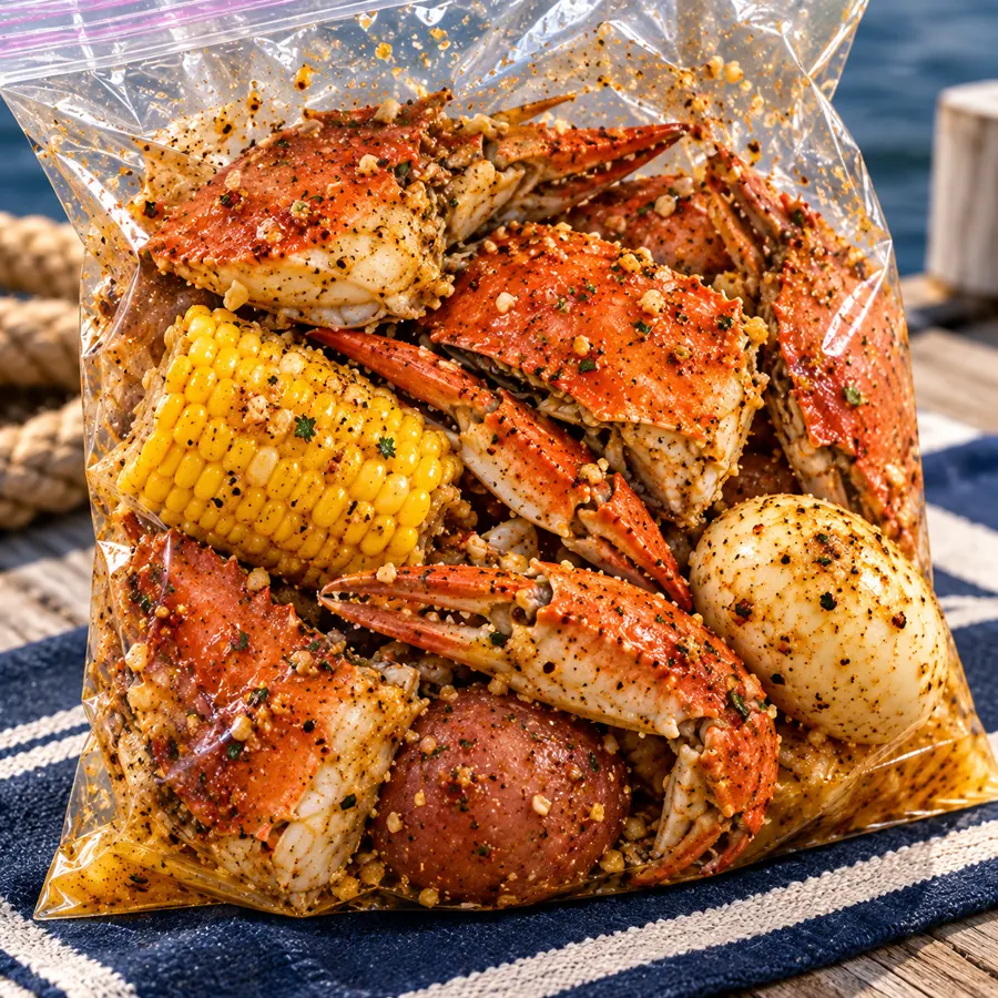 Cooked Blue Crab Bag