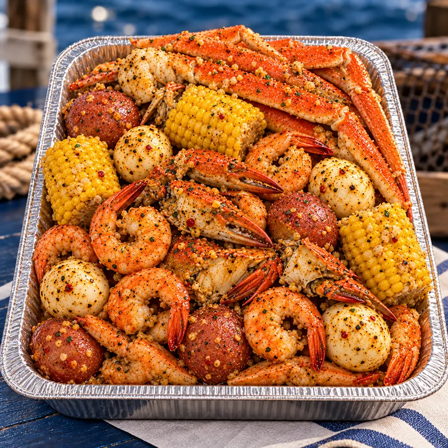 Top Dog seafood tray